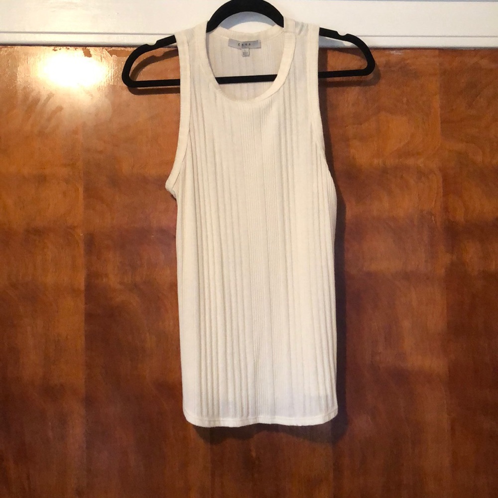 Halter tank, ribbed